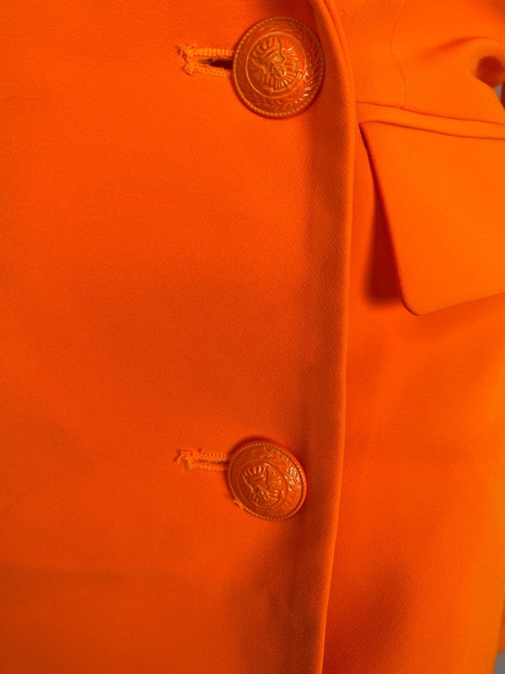 L'AGENCE NWT Marlee Vibrant Orange Tailored Blazer Dress - Picture 5 of 14